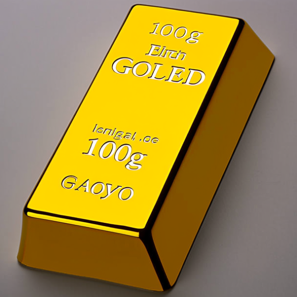 100克金条图