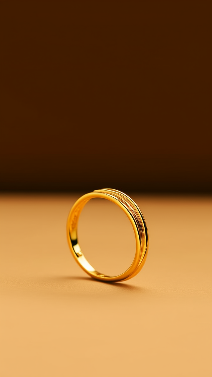 5克黄金戒指图片