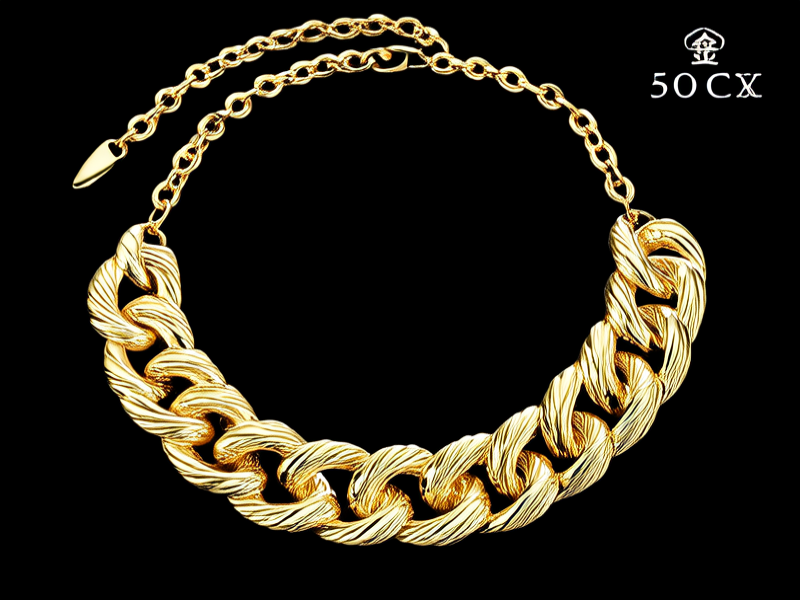 50克金项链图片