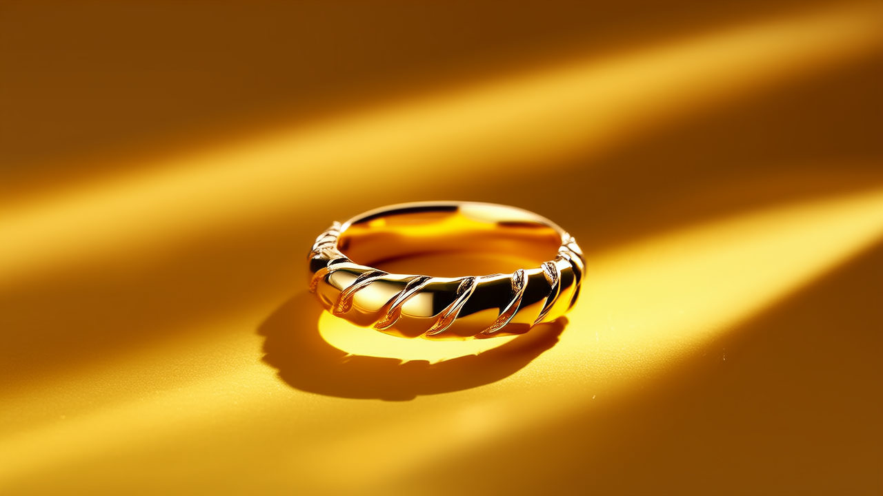 黄金戒指高清图片