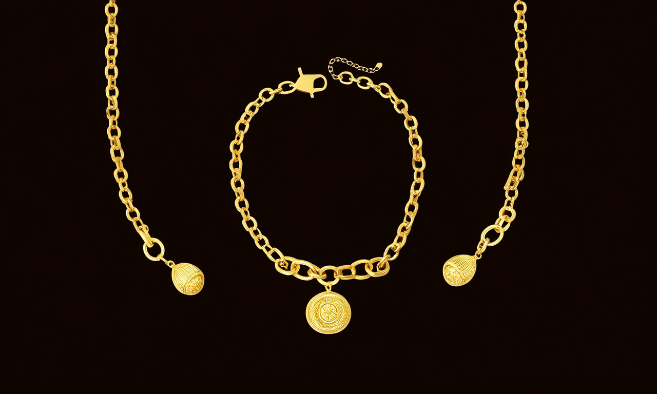 黄金款式图片项链