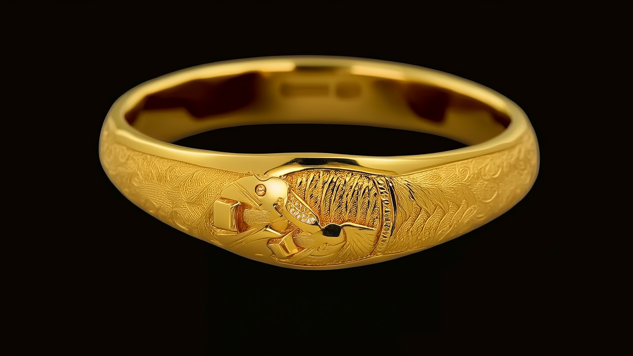 金手镯20克图片