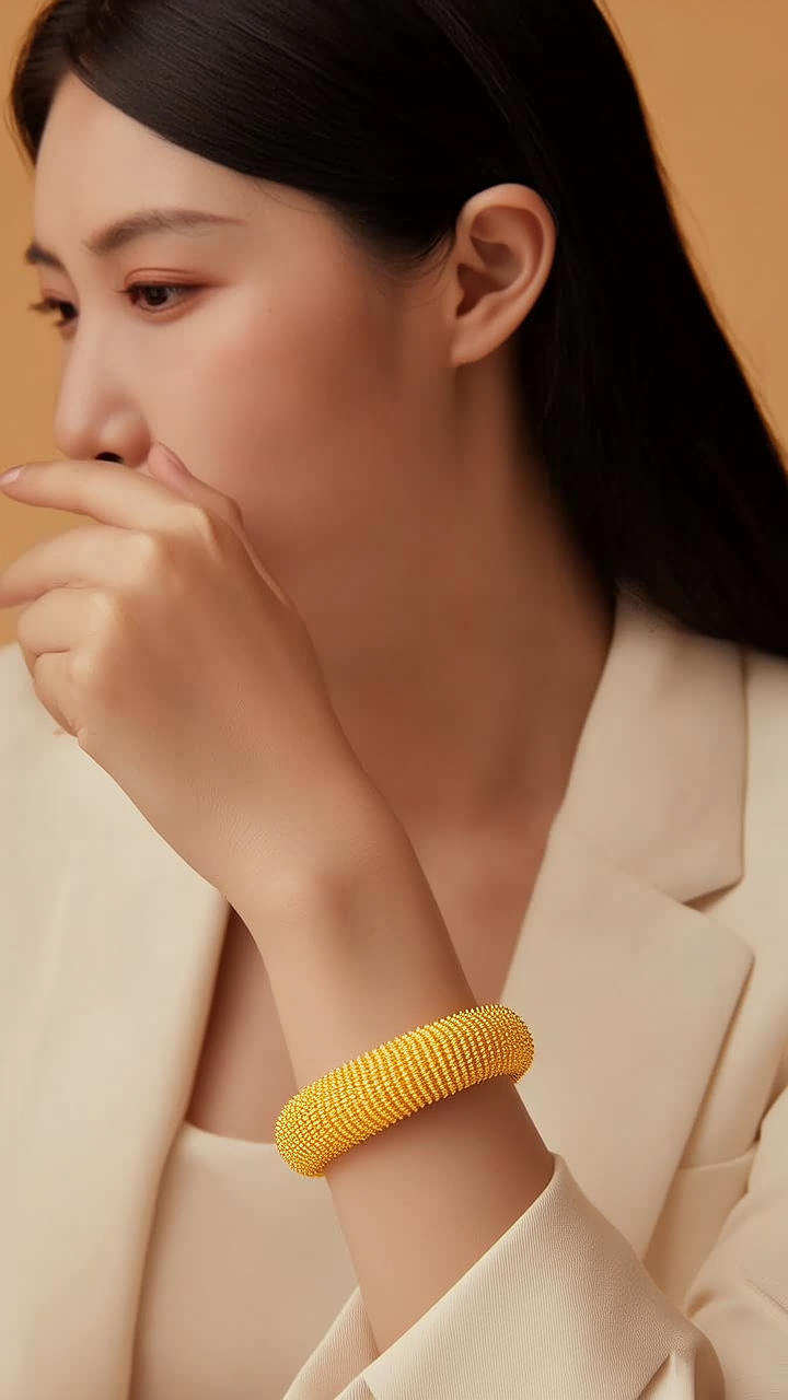 13克黄金手镯图片