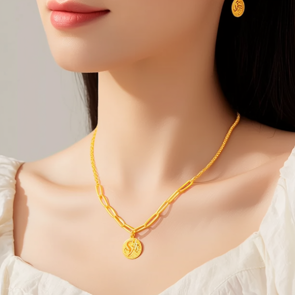 50克黄金项链图片