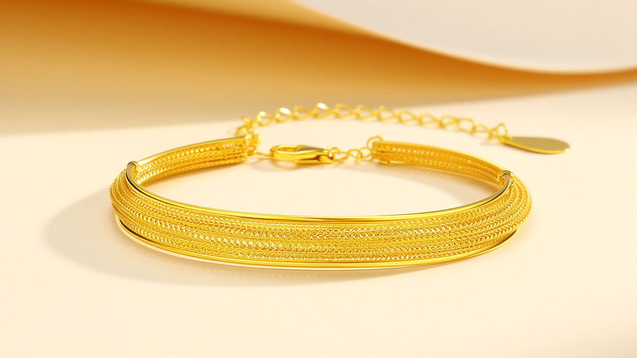 520黄金手链图片