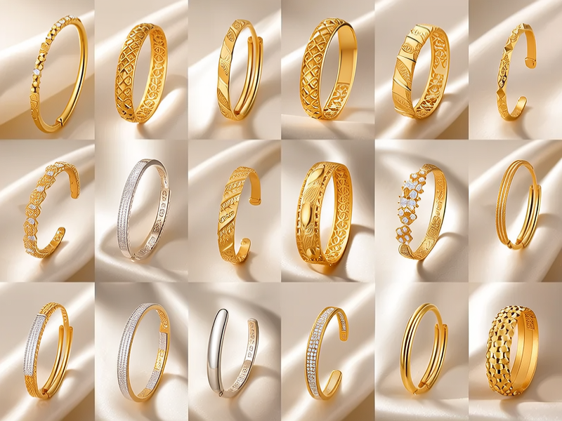 100种金手镯图片