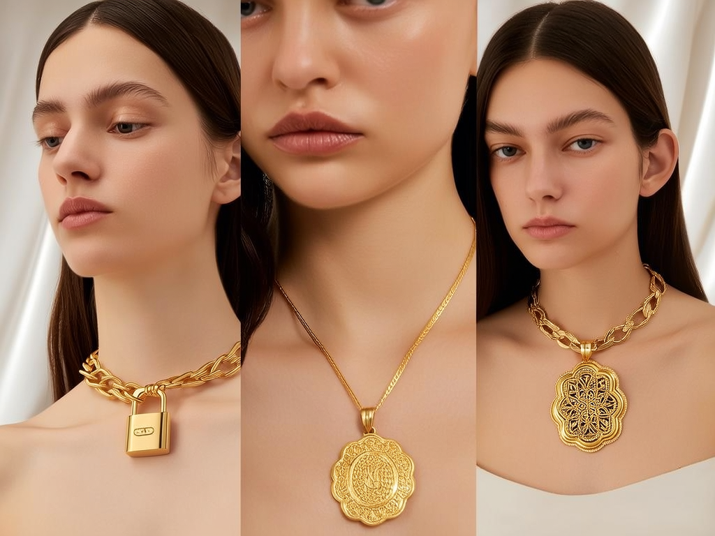 女人金项链图片大全