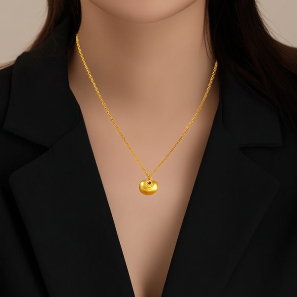 不易断的黄金项链图片