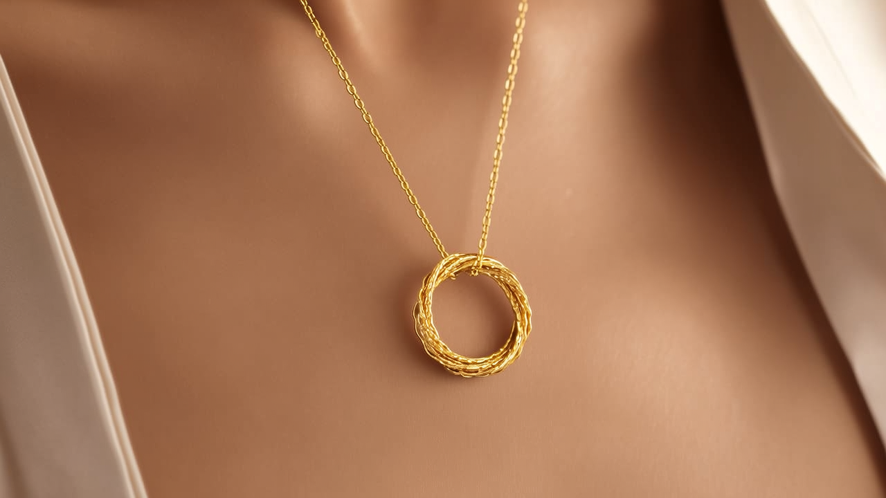 3克项链黄金多细图片