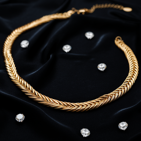 黄金项链图片女款真实