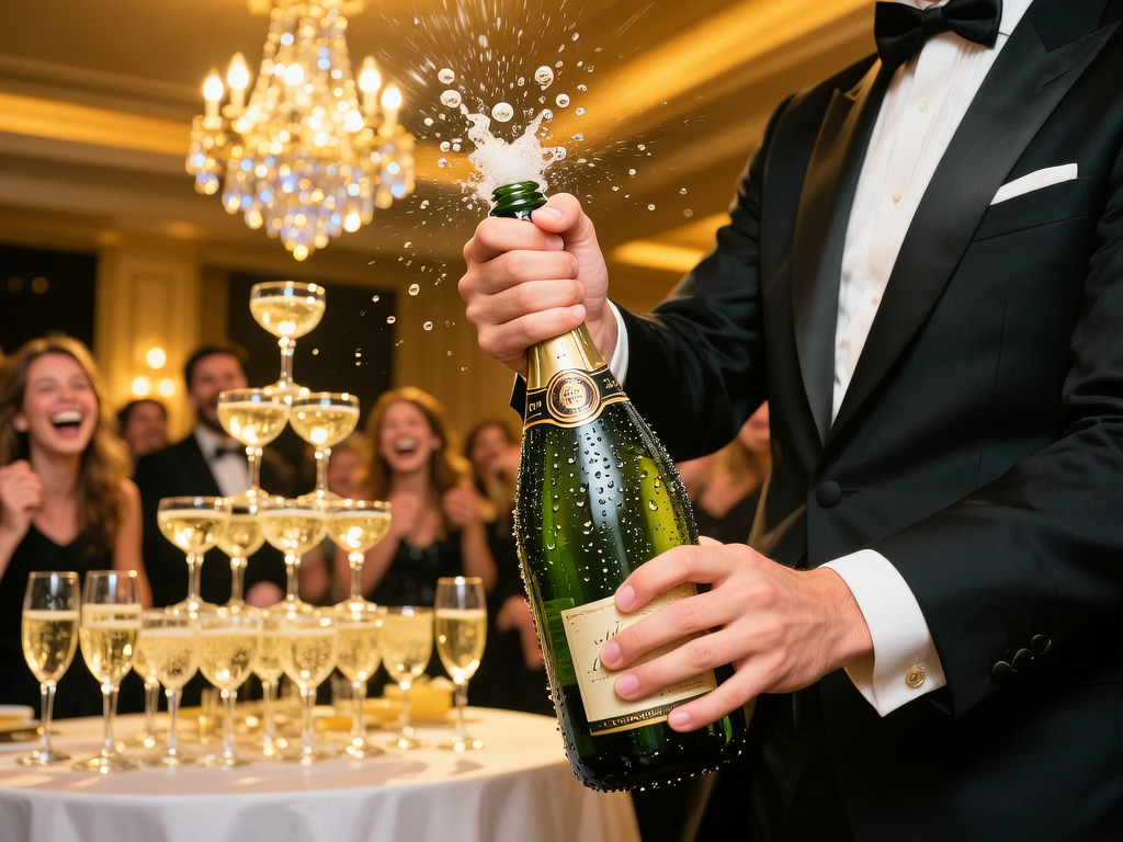 开香槟
